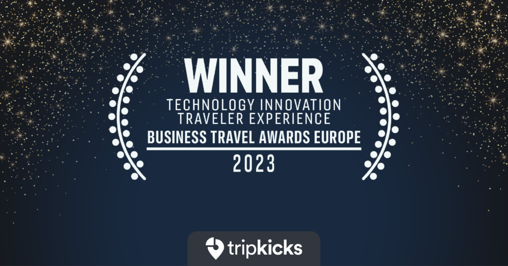 Tripkicks wins Innovation and Traveller Experience award in Europe